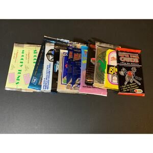 90s Sealed Trading Card Pack Lot Mixed Cards Power Rangers Cards